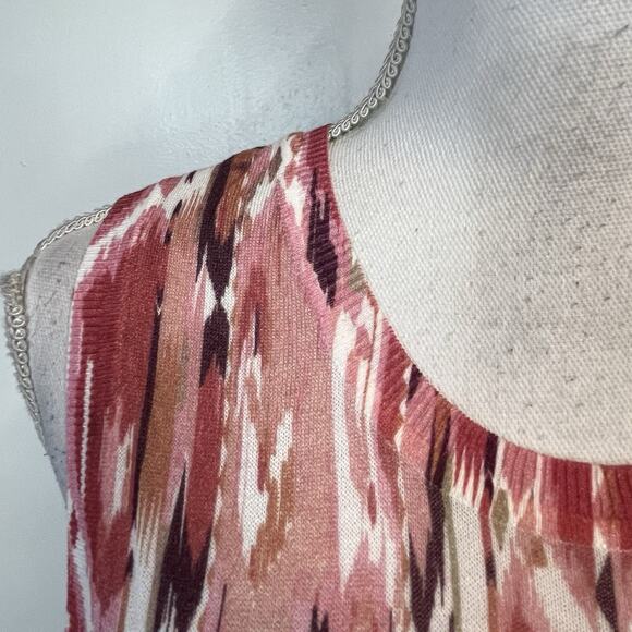 Liverpool Los Angeles Pink Mauve Rose Woven Tank Blouse Top Size Small - Picture 3 of 5